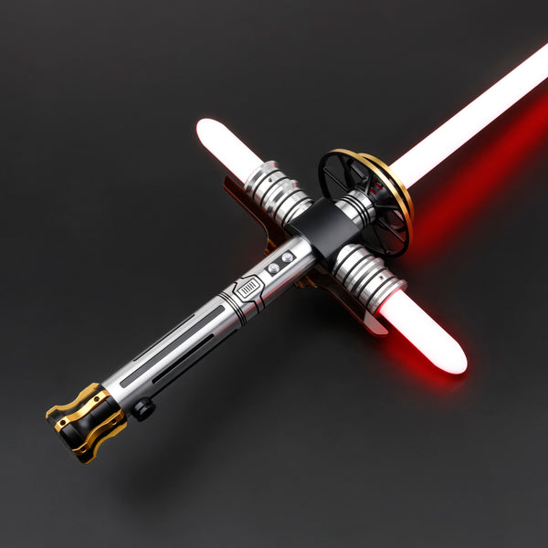 Ispirato alla spada laser dell'angelo nero di Star Wars, questo storditore nero e oro è l'arma perfetta per ogni Jedi.