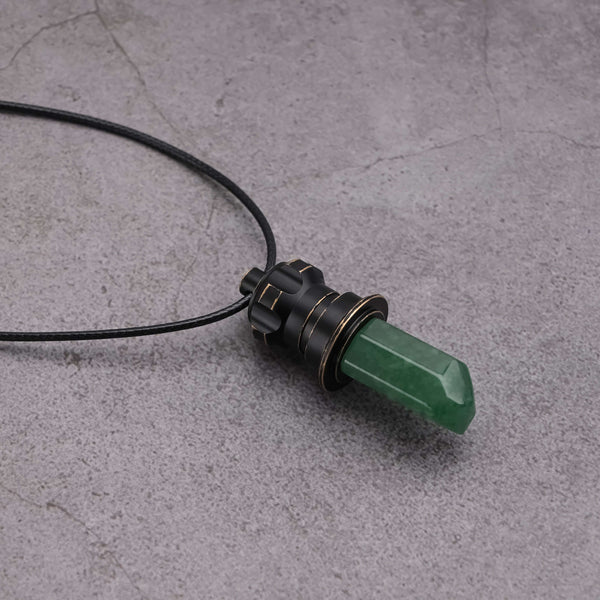 Kyber Crystal Pendant Necklace