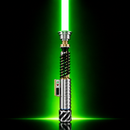 Spada laser Luke Legacy Ascendant con lama verde e camera di cristalli a vista